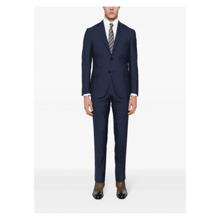 $495- Ralph Lauren Plaid Wool 2-piece Suit, Navy, 44Long 38 W
