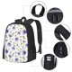 thumbnail image 2 of Disketp Purple Chicory Mochila Minimalista de Gran Capacidad, Mochila de Viaje para Escuela, Trabajo o Uso Diario, 2 of 6