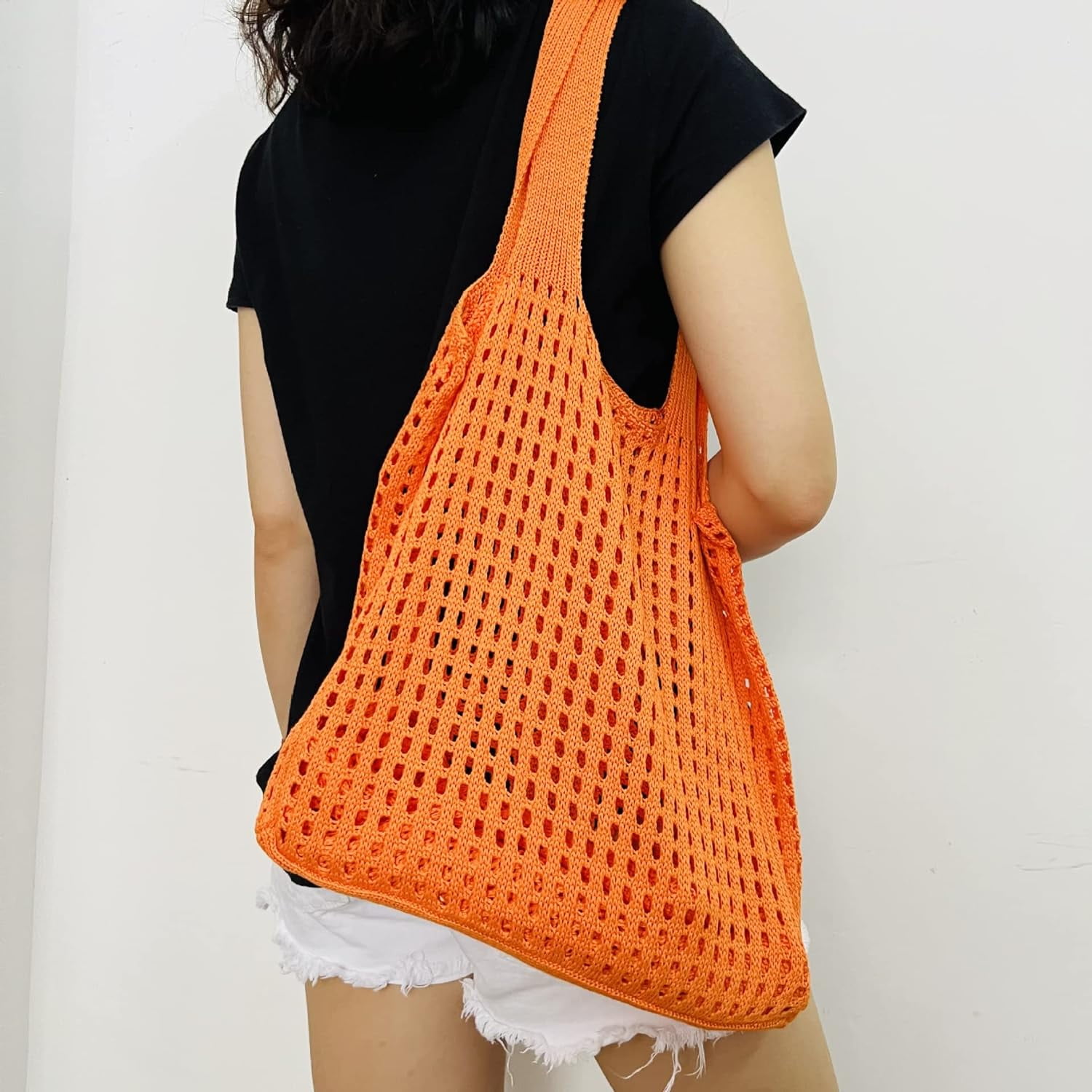 Kukuzhu Y2k Aesthetic Tote Bag Aesthetic Y2k Bag Crochet Tote Bag Aesthetic Tote Bags Aesthetic Y2k Purse