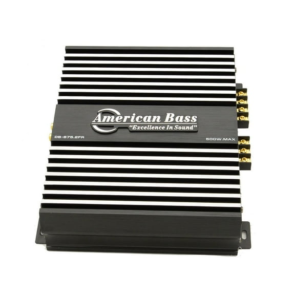 American Bass 500W Max 2 Channel Class A/B Vehicle Audio Amplifier, Multicolor, 4.65 oz