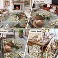 thumbnail image 5 of 6'x9' Area Rugs, Spring Floral Indoor Outdoor Area Rug for Living Room Bedroom, Summer Flowers Pastoral Bee Washable Bathroom Rugs Kitchen Floor Carpet Mats Home Decor Aesthetic, 5 of 8