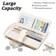 thumbnail image 2 of GAEKEAO Womens Wallet RFID Blocking Slim Thin Bifold Card Holder Vegan Leather Floral Long Clutch Wallets with Wristlet, 2 of 7