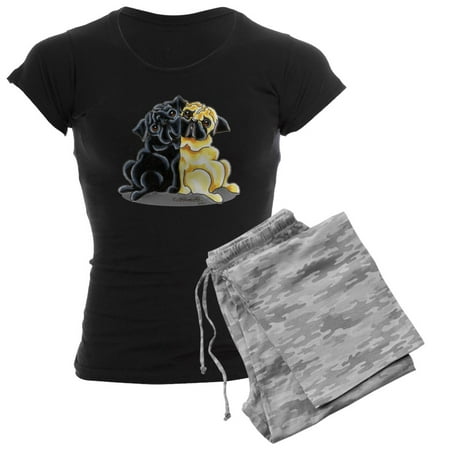 

CafePress - Black Fawn Pug - Women s Dark Pajamas