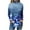 Blue, variant on Sevevn Women's Fashion Printed Long Sleeve Printed Turtleneck Top T-shirt Purple S Deal of the Week