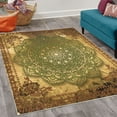 thumbnail image 2 of Ethnic Decorative Rug, Mystic Mandala Culture Karma Calmness and Harmony Boho Design, Quality Carpet for Bedroom Dorm and Living Room, 6 Sizes, Pale Brown, by Ambesonne, 2 of 4