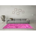 thumbnail image 3 of Ahgly Company Indoor Round Oriental Pink Traditional Area Rugs, 5' Round, 3 of 4
