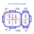 thumbnail image 3 of HPCDI-GY6B GY6 CDI de CA de alto rendimiento con ángulo de avance para ciclomotor chino GY6 de 50 cc y 4 tiempos con motor 1P39QMB, 3 of 4
