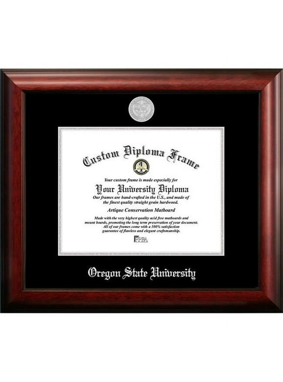 Campus Images  11 x 8.5 in. Oregon State University Silver Embossed Diploma Frame