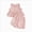 A108-Pink, variant on Toddler Girls Sleeveless Gingham Check Top and Shorts Set,Ruffled Peplum Outfit 6-12 Months