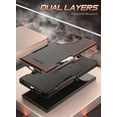 thumbnail image 3 of Poetic Neon Case for Galaxy S24 Ultra 6.8", Dual Layer Rugged Slim Shockproof Protective Cover, Black, 3 of 5