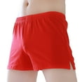 thumbnail image 2 of Men Breathable Comfy Cotton Boxer Briefs Shorts Solid Color Underpants Underwear, 2 of 6
