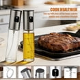 thumbnail image 6 of 2 Pack Oil Sprayer for Cooking, Upgraded Refillable Olive Oil Spray Bottle Mister with Brush for Air Fryer Oil Vinegar Portable Glass Kitchen Gadget for BBQ, Salad, Roasting, 6 of 7
