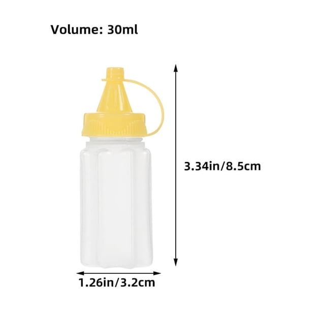 Dinohhi Bouteilles à presser pour condiments (paquet de 3) - Petit 6 oz | Canada