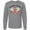 AC-Heather Grey, variant on Inktastic Grandmother of the Bride Roses and Daisies Long Sleeve T-Shirt