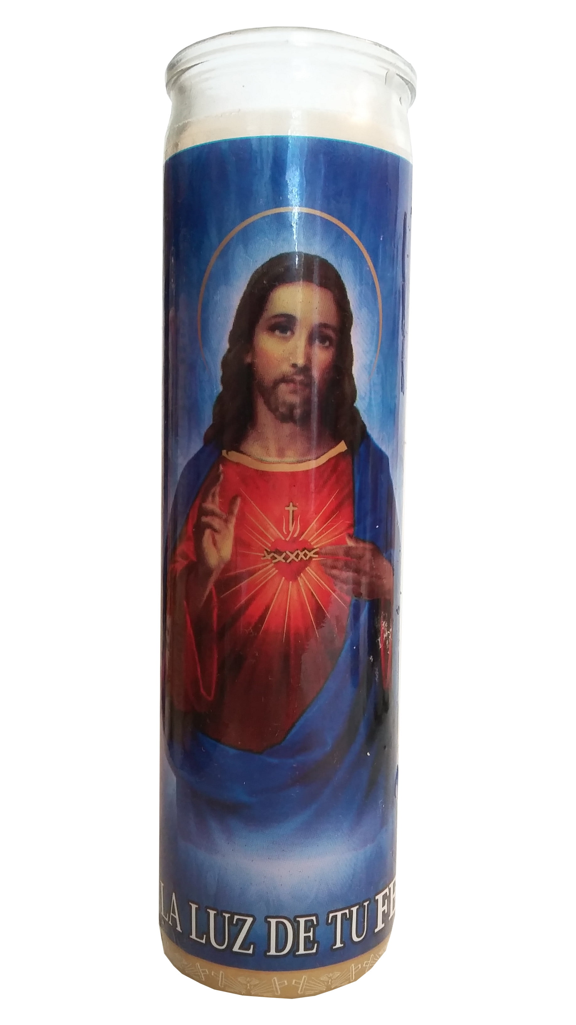 Sacred Heart (Sagrado Corazon) Devotional Candle (La Luz de Tu Fe
