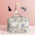 thumbnail image 6 of DOLITY Make up Organizer Floral Toiletry Organizer Bag for Cosmetics Dorm Daily Use 25cmx15cmx16cm, 6 of 8