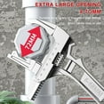 thumbnail image 6 of Adjustable Wrench 6-68mm Universal Repair Set, 8-Inch Short Shank Large Openings Wide,for Bathroom Washbasin Tube Nut,B, 6 of 8