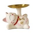 thumbnail image 1 of Bandeja de almacenamiento de estatuil de gato de de resina de escritorio de pa lves teléfono moneda Mintiendo Zulema titular de la llave de la estatua, 1 of 8