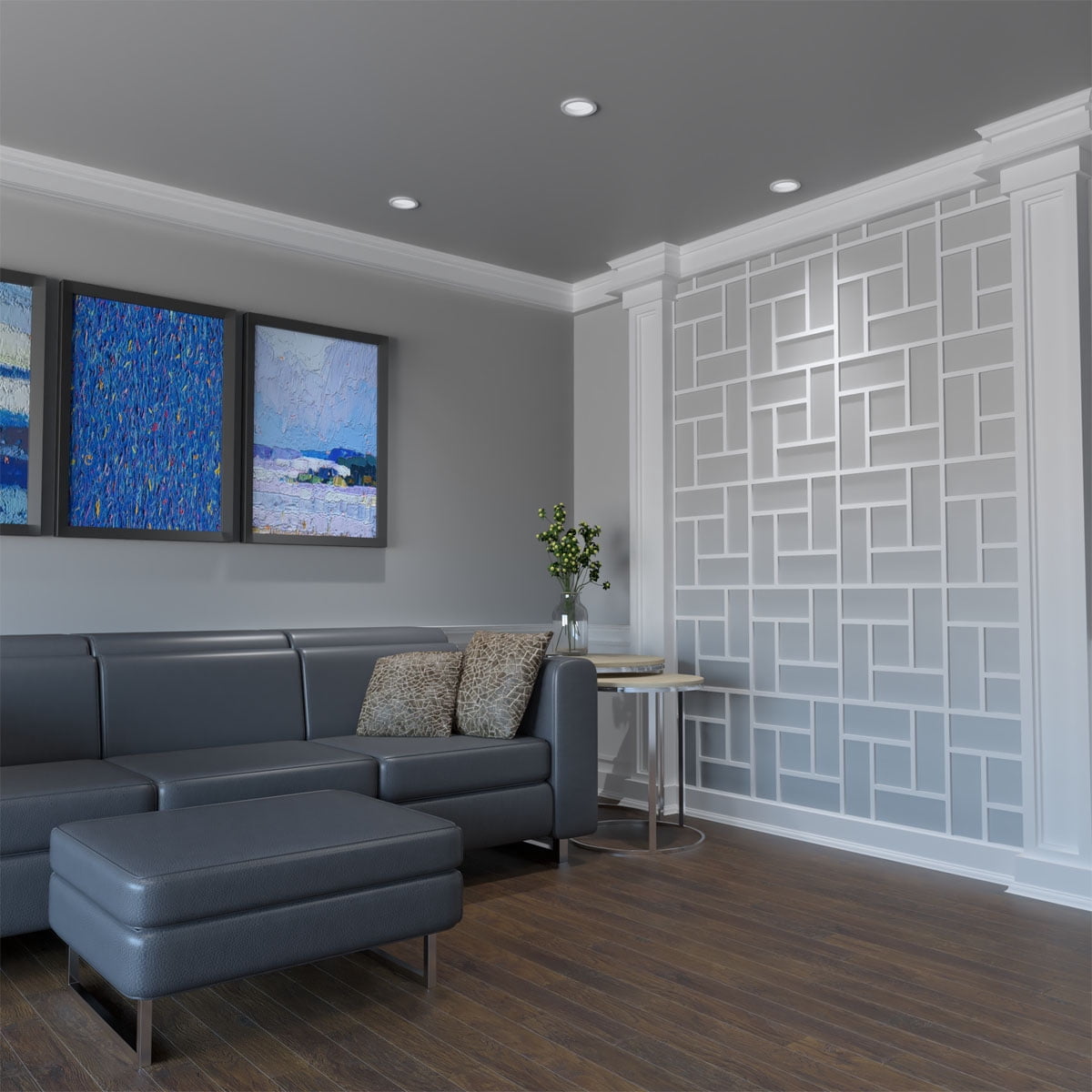 Medium Sheffield Decorative Fretwork Wall Panels in Architectural Grade PVC