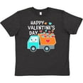 thumbnail image 3 of Inktastic Happy Valentines Day truck hearts Youth T-Shirt, 3 of 5