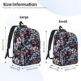 thumbnail image 4 of Daiia Flowers ad Butterflies Vintage Canvas Backpack for Men and Women ,Hiking Backpack,Travel Laptop Bag for School,Large Capacity Backpack, 4 of 8