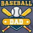 thumbnail image 3 of CafePress - Baseball Dad T Shirt - Mens Tri-blend T-Shirt, 3 of 4