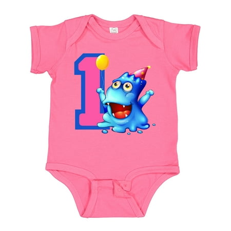 

Inktastic Blue Monster 1st Birthday Gift Baby Boy or Baby Girl Bodysuit