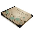 thumbnail image 2 of Darling Souvenir Livre d'Or à Reliure Rigide Imprimé Floral et Feuilles, Marron, 1 Unité, 2 of 5