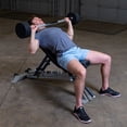 thumbnail image 3 of Body Solid Tools - SBB110 Rubber Coated Fixed Straight Barbell, 110lb, 3 of 5