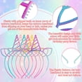 thumbnail image 2 of Diademas de unicornio URSKYTOUS para fiesta de cumpleaños de niñas, 18 unidades, 2 of 9