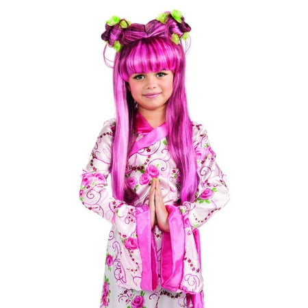 Pink Asian Princess Costume Accessory Wig Child