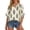 Beige, variant on Plcasen Womens 3/4 Sleeve V Neck Bohemian Peasant Blouses Casual Loose Fit Tunic Tops
