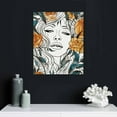 thumbnail image 4 of COMIO  Abstract Female Faces Wall Art, Black and White Decor, Beauty, Leaves and Flowers Continuous Line Art, Boho Wall Decor, Wall Art Print, 4 of 4