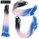 thumbnail image 1 of Zhuge 2 piezas de extensiones de cabello trenzado de colores, accesorios para extensiones de cabello trenzado con bandas de goma sintéticas para mujeres, A, 1 of 2