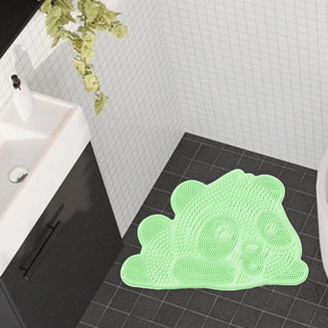 Alfombrilla de Ducha para Fregar Pies Fernando Alfombrilla de Lavado de Pies Montada en la Pared Verde