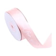 thumbnail image 2 of Polyester Gift Wrapping Ribbon, Elegant Letter Print for Wedding Shower Floral Bouquet Holiday Decor, Hot Pink, JKODE, 2 of 6