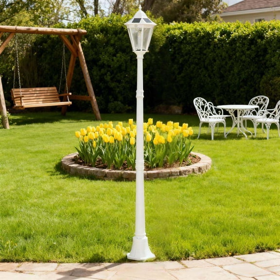 Outdoor Lighting Waterproof Aluminum Outdoor Vintage Street Lamp,Solar Lamp Post Light,Adjustable Brightness, for Garden,Lawn,Pathway,Driveway,Outdoor Wall Light