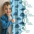 thumbnail image 3 of Blackout Kids Curtains,LightBlue Cartoon Dinosaurs Pattern Childrens Insulated Curtains Set Of 2,Bedroom Essentials,Toddler Room Decor 42"x84", 3 of 5