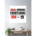 thumbnail image 2 of Real Heroes Healthcare Worker Poster Wall Art, Modern Wall Decor, 30x30 UNFRAMED, 2 of 3