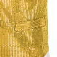 thumbnail image 7 of Alvivi Mens Shiny Sequin Suit Vest V-Neck Party Dress Stylish Tuxedo Waistcoat Sleeveless Jacket Gold 3XL, 7 of 7