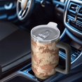 thumbnail image 6 of 40oz Tumbler with Handle and Straw, Vacuum Insulated Stainless Steel Travel Mug, Fits Car Cup Holder, Camo Print, 6 of 6