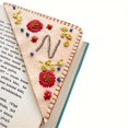 thumbnail image 1 of MesaSe Cool Hand Embroidered Corner Bookmark  Hand Sewn Felt Corner Letter Bookmark  Felt Triangle Bookmark  Cute Flower Letter Embroidery Bookmark  Bookmark For Book Lovers (Autumn) ZZZ, 1 of 7