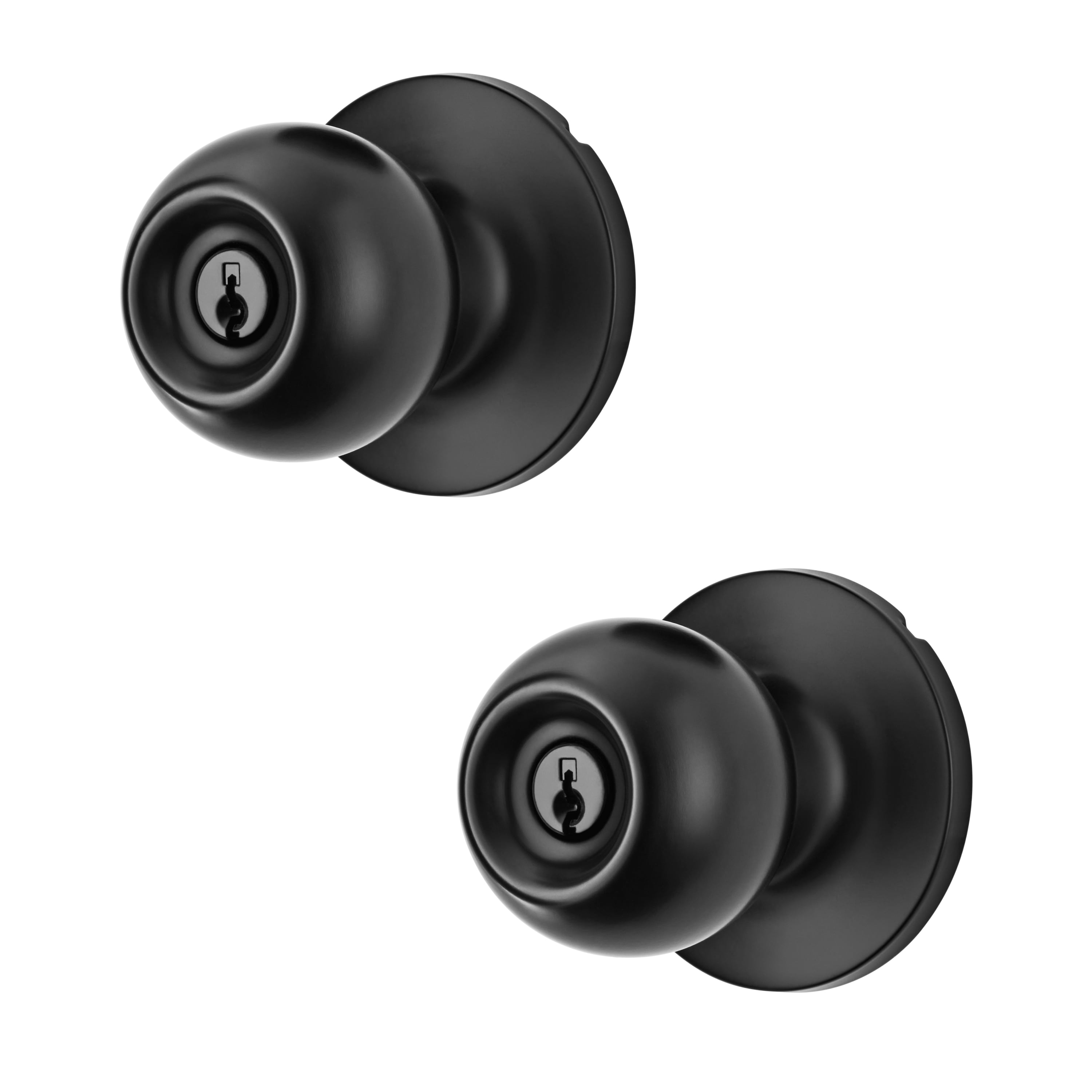 Hyper Tough Locking Doorknobs Twin Pack with Keyed Entry Matte