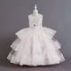 thumbnail image 2 of Vestido de malla para niña, vestido de princesa, vestido de noche de alta gama para cumpleaños de niña de flores, 2 of 5