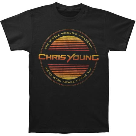 Silver Young Line - Chris Young Men's Circle Lines T-shirt Black