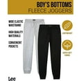 thumbnail image 3 of Lee Boys Sweatpants Lightweight Cozy Basic Fleece Jogger Pants with Pockets 2 Pack, 3 of 7