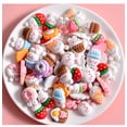 thumbnail image 3 of Venta al por mayor, bonitos abalorios de resina Kawaii con dibujos de dulces, cabujones planos para fabricación de joyería, horquilla para el pelo DIY, funda para teléfono, juguetes artesanales de lim, 3 of 4