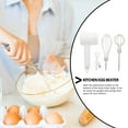 thumbnail image 3 of STRANDCHIC 1Set Rechargeable Cordless Electric Mixer White Lightweight for Whisking Cream Eggs and Baking, 3 of 8