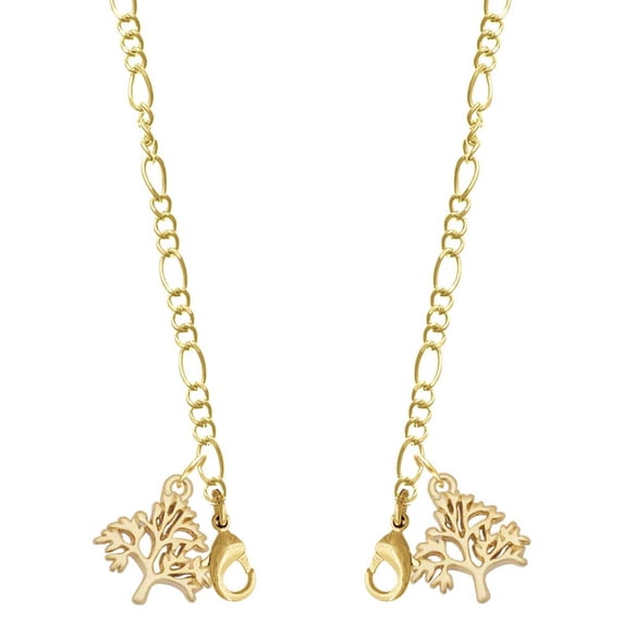 Goldtone Medium Tree of Life Goldtone Face Mask Necklace