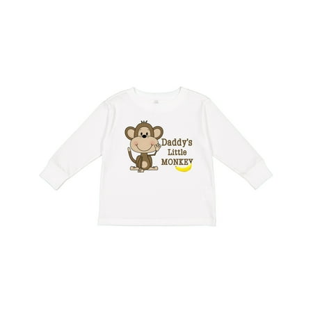 

Inktastic Daddy s Little Monkey Gift Toddler Boy or Toddler Girl Long Sleeve T-Shirt